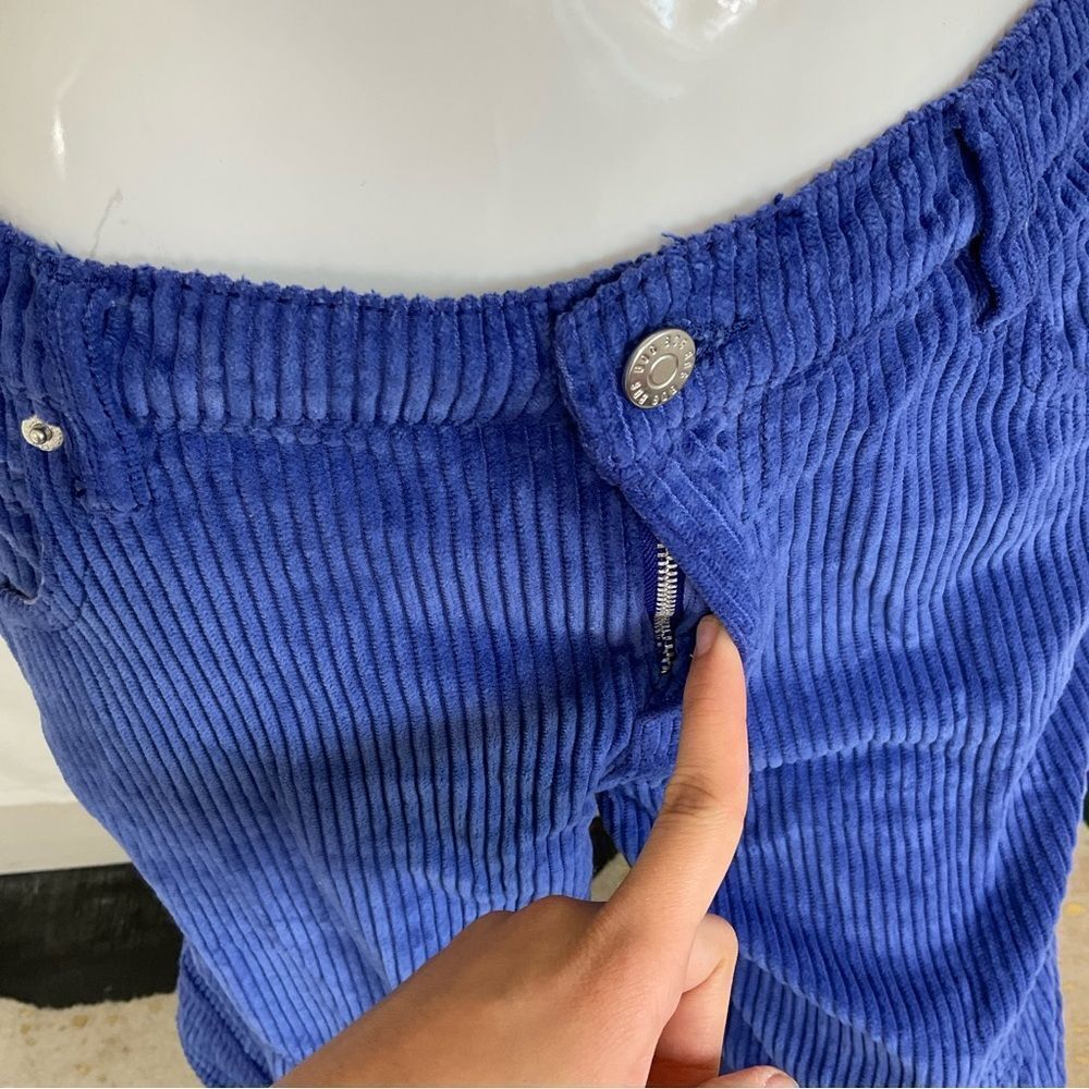 Urban Outfitters BDG Y2K Wide Leg Relaxed Cargo Corduroy Skater Pant Blue 31 - Picture 9 of 17